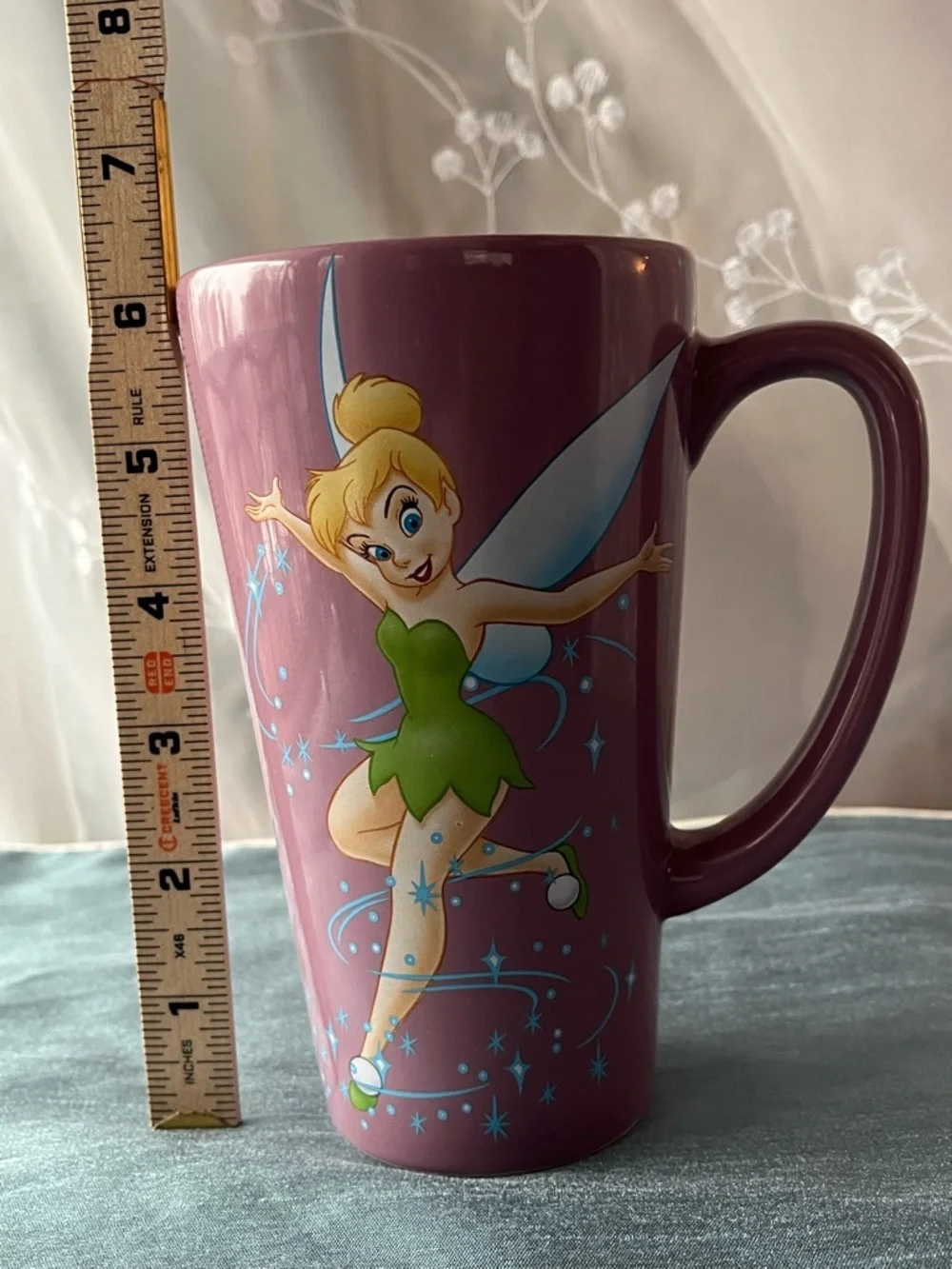 Disney Store Tinker Bell Tall Lavender Ceramic Mug – 16oz Retired - Picture 5 of 5